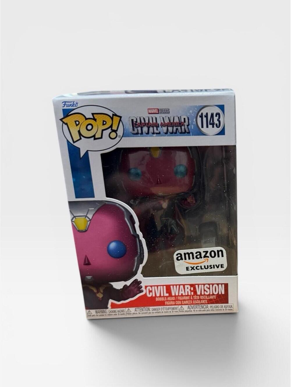 FUNKO POP ! CIVIL WAR: VISION 1143 AMAZON EXCLUSIVE DB1